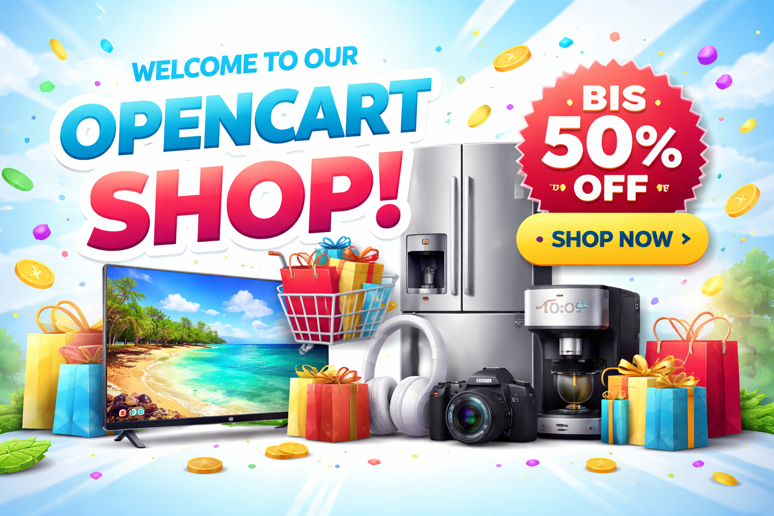 Магазин на open cart